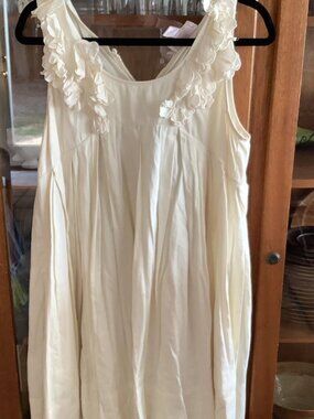 H&M WHITE COTTON DRESS